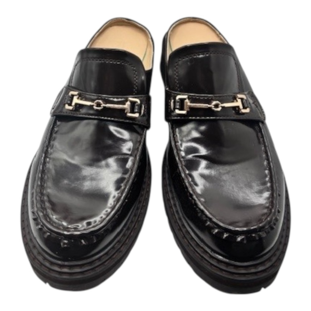 Women's Classic Black Leather Loafers